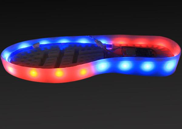 Quality Magic Color LED Light Strips For Shoes Rechargeable Battery Operated for sale