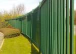 6m Pvc Coated Steel Palisade Fencing D / W Pale 65mm For Commercial Properties