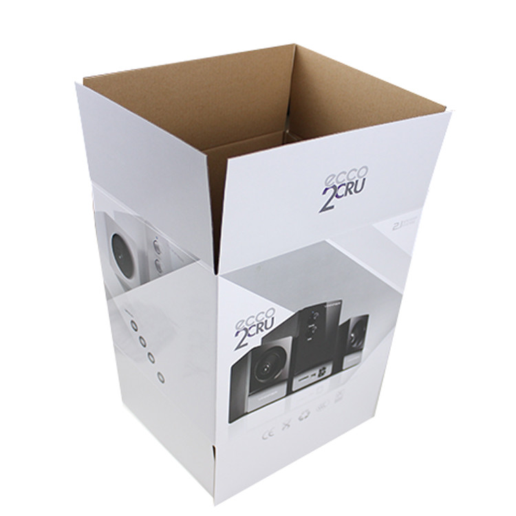 Stereo / Speaker F Flute Paperboard Packaging Box OEM ODM