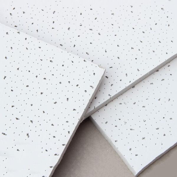 Buy cheap Acoustic Mineral Fiber Wool Drop Ceiling Tile Panels with Strip Lines Surface Picture from wholesalers
