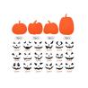 Buy cheap Diy 1pc/Bag Felt Halloween Decoration Pumpkin Face Stickers from wholesalers