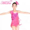 Buy cheap Handmade Beading Latin Dance Wear Diagonal Coin Sequin Fringe Dress Leotard Under from wholesalers