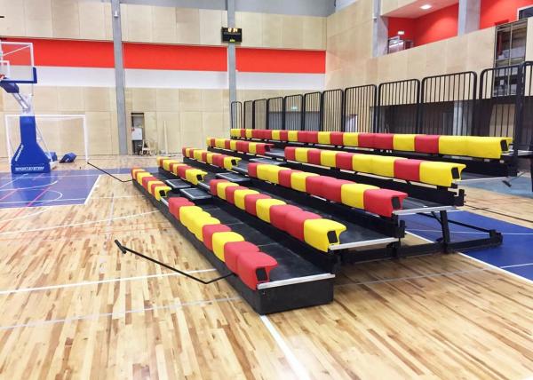 Buy cheap Manually Operated Telescopic Tribunes With Anti - Slip Plywood Deck / Polymer Bench from wholesalers