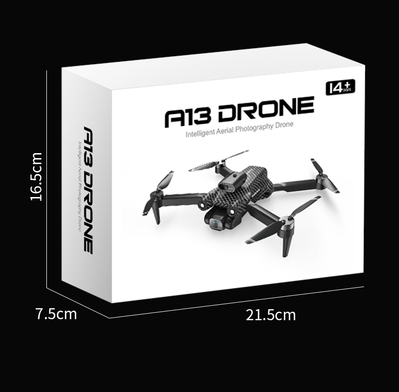 A13 Mini Drone 4k Dual Camera Obstacle Avoidance Optical Flow Foldable Wifi Brushless Motor Dron Quadcopter Toy Foldable