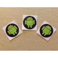 Buy cheap HF White Blank RFID Sticker Tags 13.56 MHZ Piece Type Logo Printing For Phone product