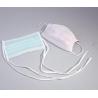 Buy cheap Disposable Non Woven Face Mask With Tie , 3 Ply Surgical Face Mask from wholesalers
