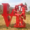 Buy cheap Love Sign Dancing Lovers Decorative Metal Sculpture Abstract For City Center from wholesalers