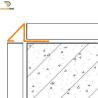Buy cheap 12mm Triangle Shape Aluminium Tile Trim Chrome Silver Color from wholesalers