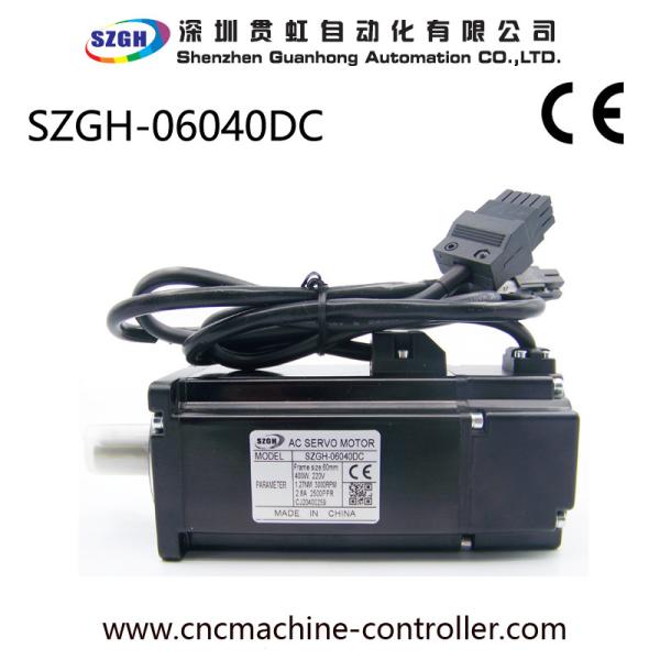 AC 12v Synchronous CNC Servo Motor 400 Watt For Printing Equipment , CE UL ISO
