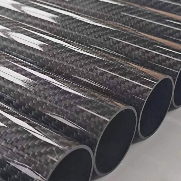 Buy cheap Straight Carbon Fiber Tube 4" Outer Diameter Length 11.8 Inch 300 Mm 1.5mm Thickness 3K Twill Real Carbon Fiber from wholesalers