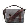 Buy cheap Outdoor Canvas Crossbody Messenger Bag Grey , Casual Messenger Bags With Pockets from wholesalers