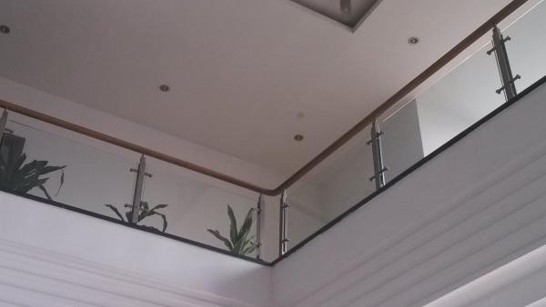 Buy cheap Easy Cleaning Stair Balustrade Glass High Polished Edges Colorful from wholesalers