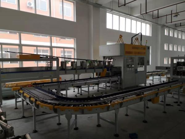 Twin Chain Wheel Bottle Case Packer Machines , Fast Speed Case Erector And