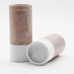 Custom Printing Paper Lip Balm Tubes , CMYK Color Recycled Cardboard Tube