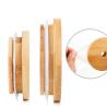 Buy cheap Regular Mouth Mason Jar 70mm Bamboo Jar Lids With Straw Hole Reusable Jar Lids from wholesalers