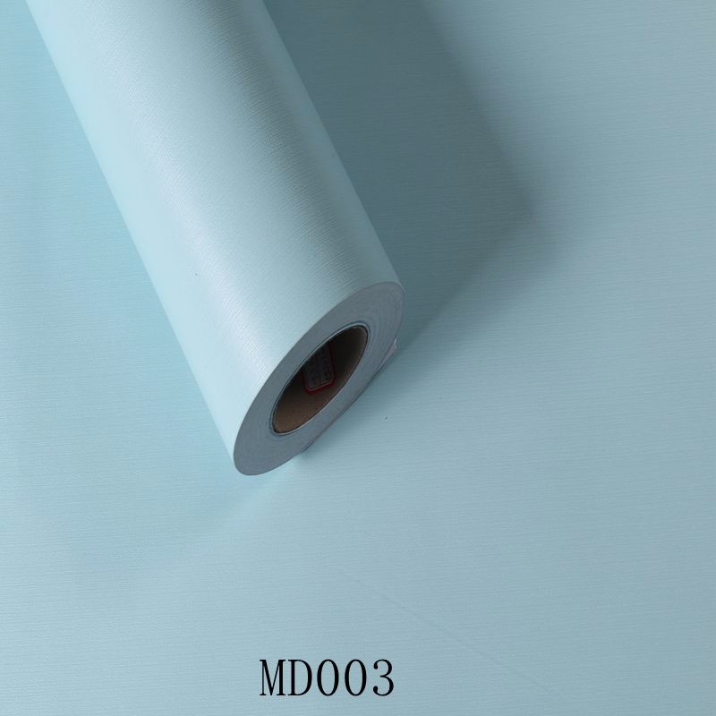Vinyl Wallpapers 3D Texture Korean Design Mildew Proof Solid Color PVC Adhesive Wallpaper Wall Sticker Furniture Sticker