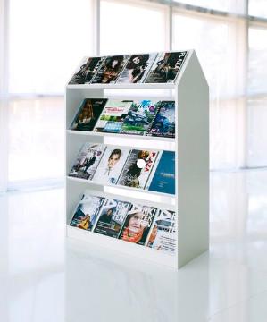 Buy cheap MDF Wooden Magazine Display Rack / Greeting Card Display Rack Revolving Style from wholesalers