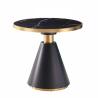 Buy cheap Modern Round Negotiation Table Marble Top Stainless Steel Gold/Silver from wholesalers