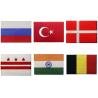 Buy cheap 3*2 Inch American Flag Velcro Patch 120D Cotton Woven Clothing Badge from wholesalers