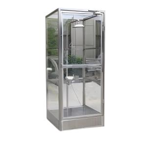 Wholesale Organic Glass Enclosed Eyewash Station Booth Stainless Steel Rapid Response Shower from china suppliers