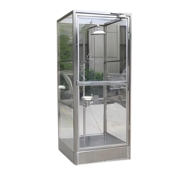Organic Glass Enclosed Eyewash Station Booth Stainless Steel Rapid Response