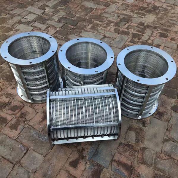 Buy cheap Screw Press Sludge dewatering filtration stainless steel 304 Wedge wire screen filter cylinders from wholesalers