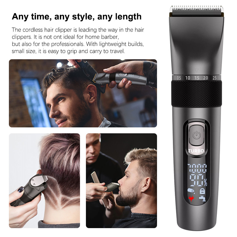 Household Cordless Hair Cutting Trimmers 61-90min With Stainless Steel Blade