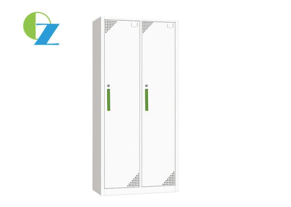 Buy cheap KD Structure Steel Cupboard With Locker , 2 Door Staff Clothes Cabinet from wholesalers
