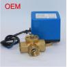 Buy cheap HVAC System Brass Electric Ball Valve / 3 Way Motorised Valve 50Hz Frequency from wholesalers