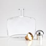 Custom Size Accepted Liquor Square Cube Glass Bottle 200ml 300ml 500ml 750ml