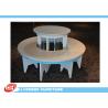 Buy cheap Fashionable Retail Store Round Gondola Display Table White For Hand Bags from wholesalers