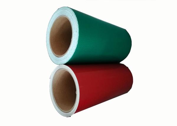 Buy cheap Traffic Sign Red Reflective Sheet Self Adhesive Polyester Waterproof Red Green Blue from wholesalers