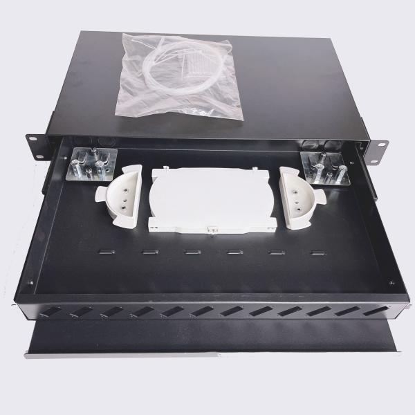 Buy cheap 1U 12 Ports 19 Inch Patch Panel SC Duplex Fiber Optic Cable Joint Box from wholesalers