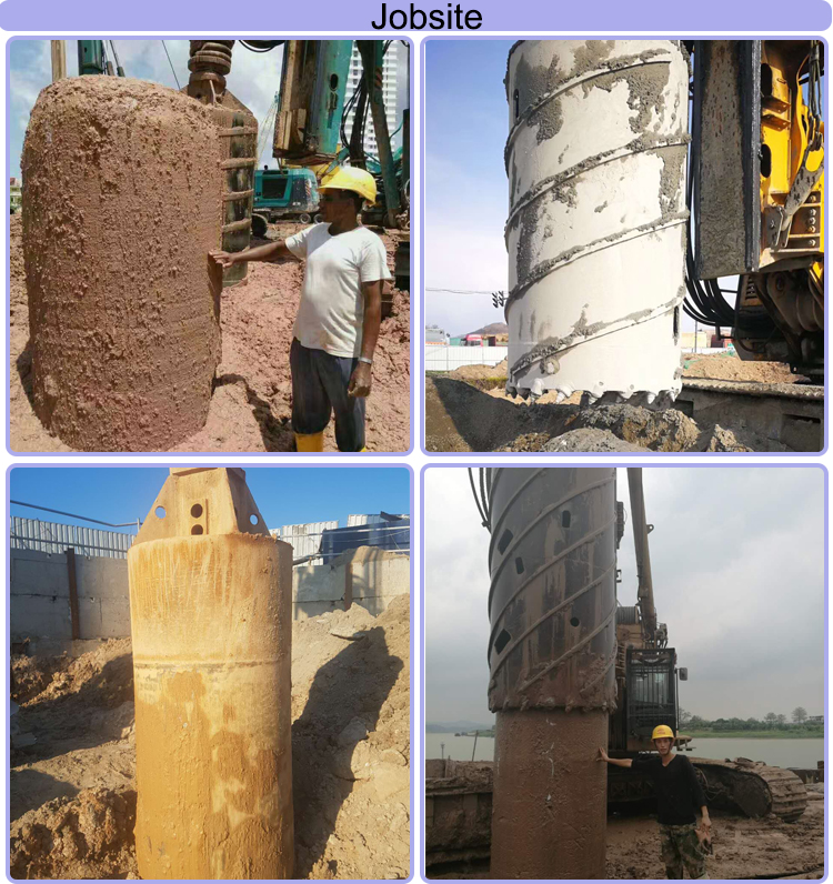 130mm Kelly Box High Grade Q345B Steel Auger Bit High Strength
