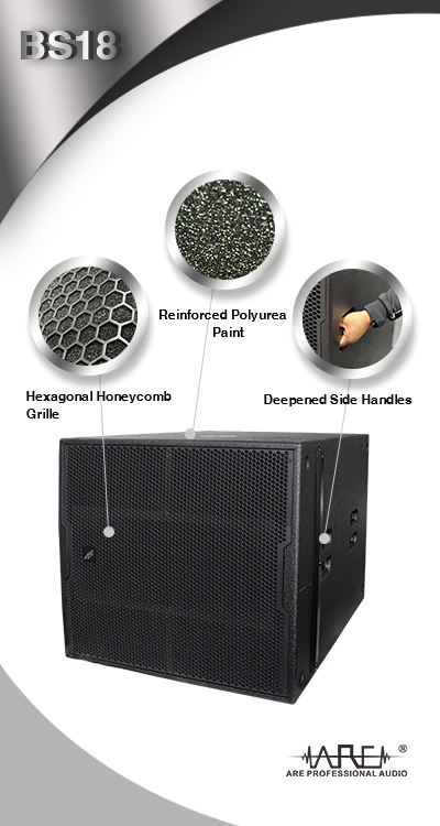 ARE Audio Passive 18 Inch 1800W High Power Bass Professional Audio Stage Subwoofer for Live Show