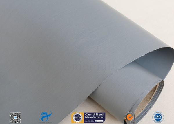 Buy cheap Grey PVC Coated Fiberglasss Fabric 0.25mm 100CM Waterproof Heat Resistant from wholesalers