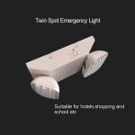2W 240V Two Head Emergency Light Rechargeable Battery