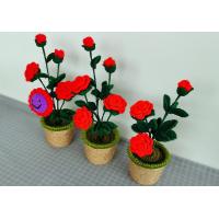 Buy cheap New Creative Luxury Handmade Crochet Knitting Plants Flowers Handicraft Home product