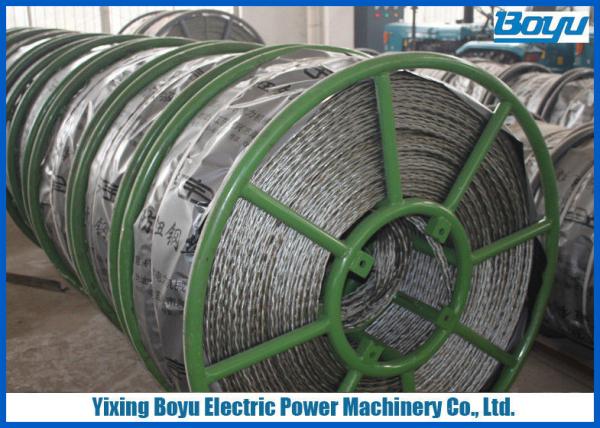 Buy cheap Breakage Tension 250kN Braided Pilot Wire Rope Transmission Line Stringing 12 Strands from wholesalers