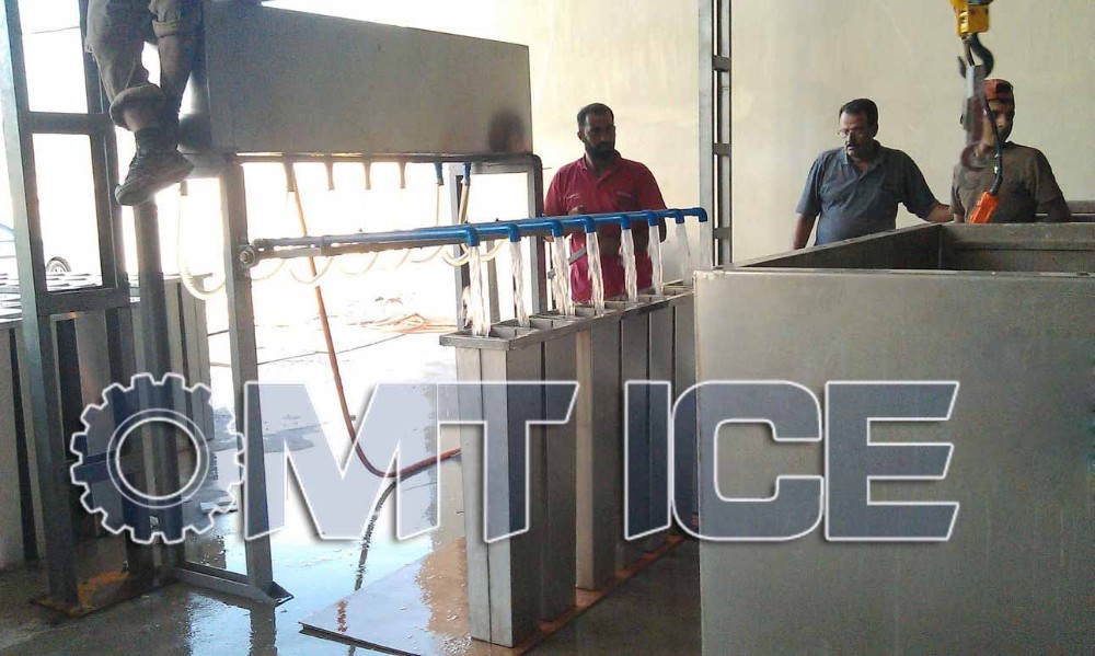 10Ton / 24hrs Galvanized Stainless Steel Ice Block Moulds Water Cooled