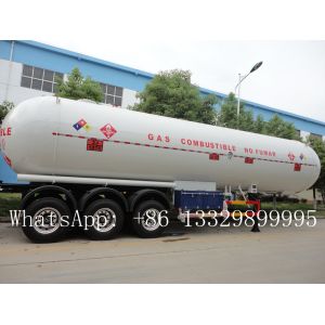 Buy cheap hot sale ASME standard LPG gas propane tank trailer, best price new brand 56cbm 3 Axle LPG tank trailer for sale from wholesalers