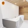 Buy cheap MDF Glass Solid Surface Reception Desk Joint Seamless ISO9001 For SPA Salon from wholesalers