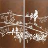 Buy cheap Backyard Tropical Bird Laser Cut Corten Steel Panels from wholesalers