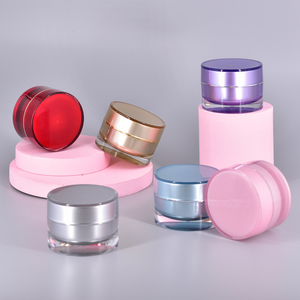 Eco Friendly Portable Containers 5ml 10g 20g Face Cream Jar Traveling Plastic Pot Jars for UV Nail Gel Cosmetic Packaging