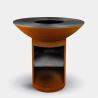 Buy cheap 40 Inch Grill Outdoor Cooking Corten Steel Charcoal Grill With Round Storage Base from wholesalers