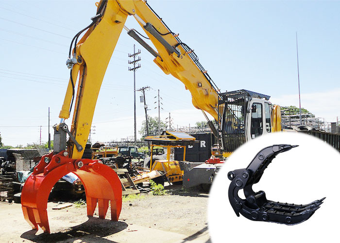Longer Life Span Mechanical Grab For CAT HITACHI KOMATSU Excavator