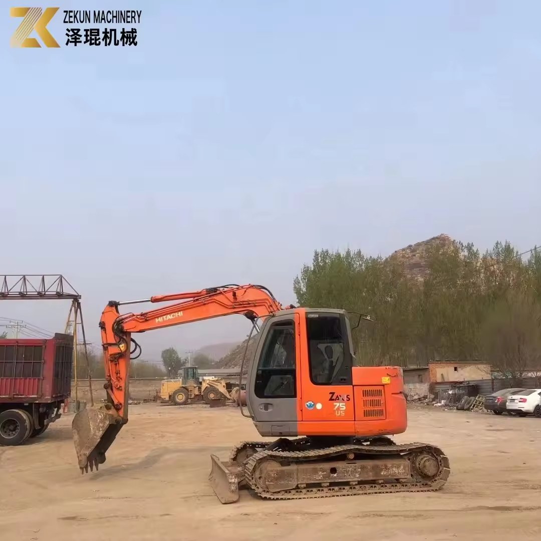 7100 KG Machine Weight Used Hitachi 75 Excavator Original Hydraulic Pump ZX75US ZX75US-3