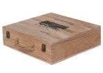 Natural Personalised Wooden Wine Gift Boxes , 6 Bottles Wooden Wine Gift Box