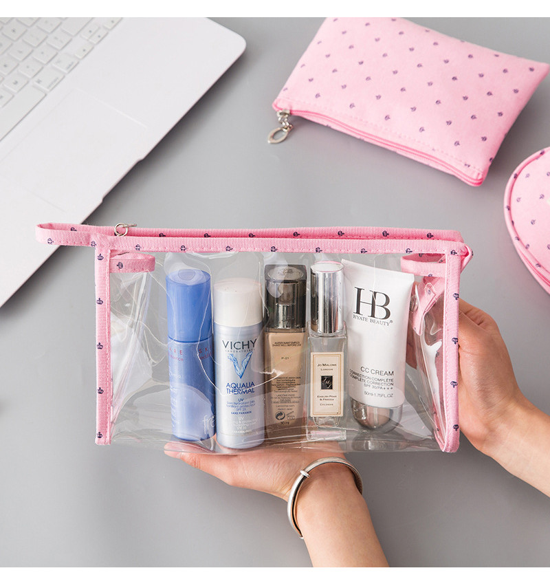 Wholesale Custom Print Logo Makeup Travel Toiletry Bags 3 Set