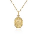 24K Vintage Coin Pendant Necklace